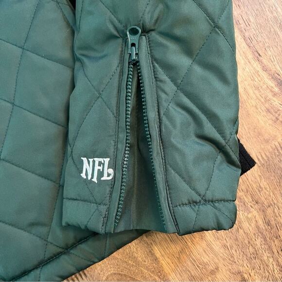 NFL New York Jets Women’s VTG Embroidered Full-Zip Winter Quilted Jacket Size L - Picture 6 of 10